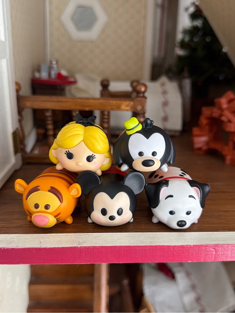 Disney Tsum Tsum Mini Plush Set - Yellow, Orange, Black, White